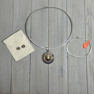 James Avery Retired Sterling Silver & 14K Gold Jewelry Set
